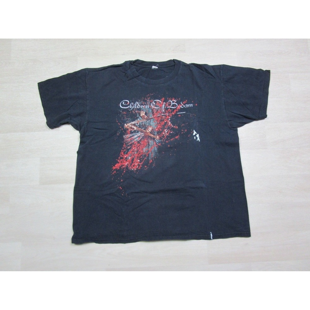 Children Of Bodom Band Men's Bloody‎ Reaper T Shirt Size (XL) Vintage Y2K Metal